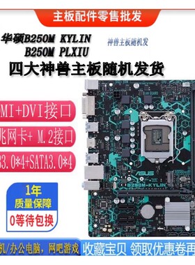 Asus/华硕B250M-KYLIN主板 B250M-PIXIU HDMI支持67代E3V5V6 DDR4