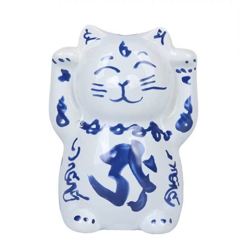 李居明2026年吉祥物招财猫储钱罐怡然种子招财钱罌家居店摆件陶瓷,家居饰品,桌面摆件,淘宝优惠券,粉丝福利购,淘宝优惠卷