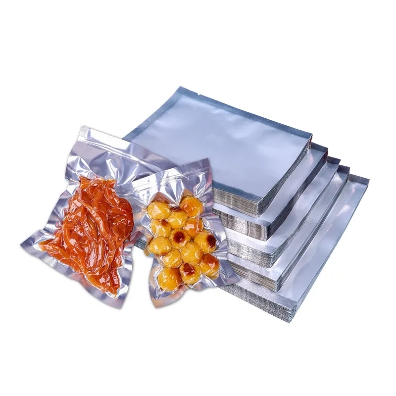 30*40阴阳真空袋铝箔食品包装袋镀铝半透明塑封加厚平口压缩袋定