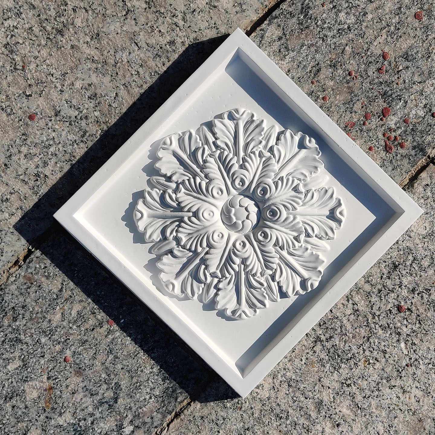 24.5*24.5cm正方形石膏贴花装饰