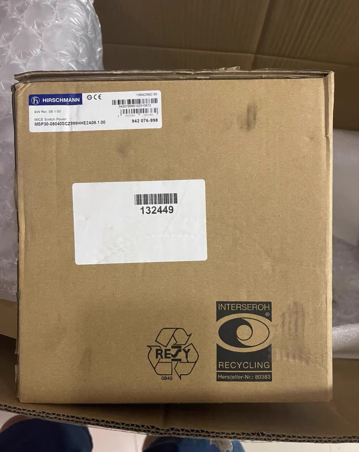 赫斯曼 MSP30-08040SCZ999HHE2A08.1.00 工业交换机