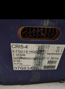 CR15-4/MG80B219FT100-D1 格兰富轴流泵+电机一套