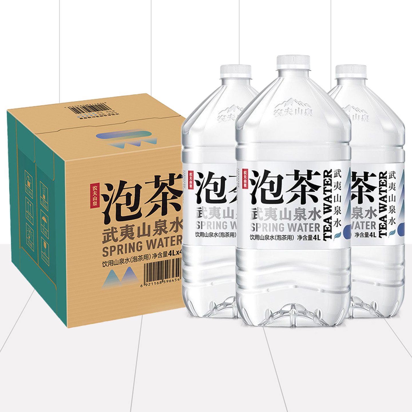 农夫山泉泡茶水饮用水4L