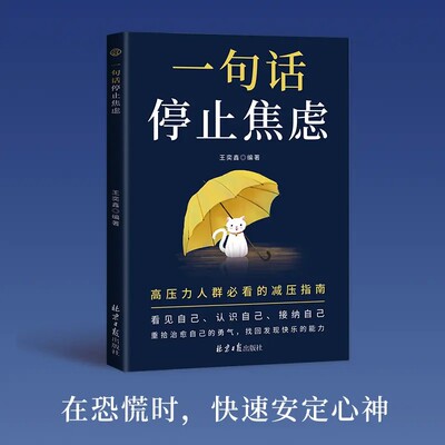 一句话停止焦虑 停止自我攻击 走出内耗困境 做自己人生摆渡人