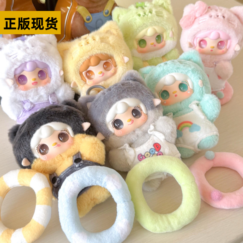 正版YOOKI氧氧喵喵夏日派对系列盲盒毛绒包包挂件潮玩手办送礼物