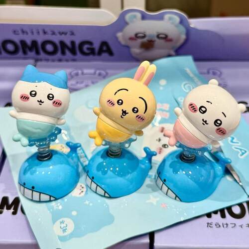 正版CHiiKAWA吉伊卡哇人鱼萌趣豆盲袋摇摇乐中控桌面摆件可爱礼物