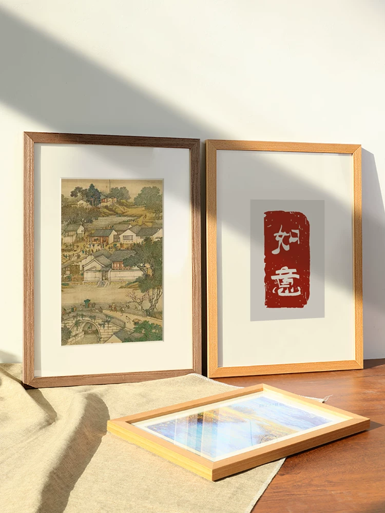 Фото frame из натурального дерева, настенный держатель, головоломка, постер