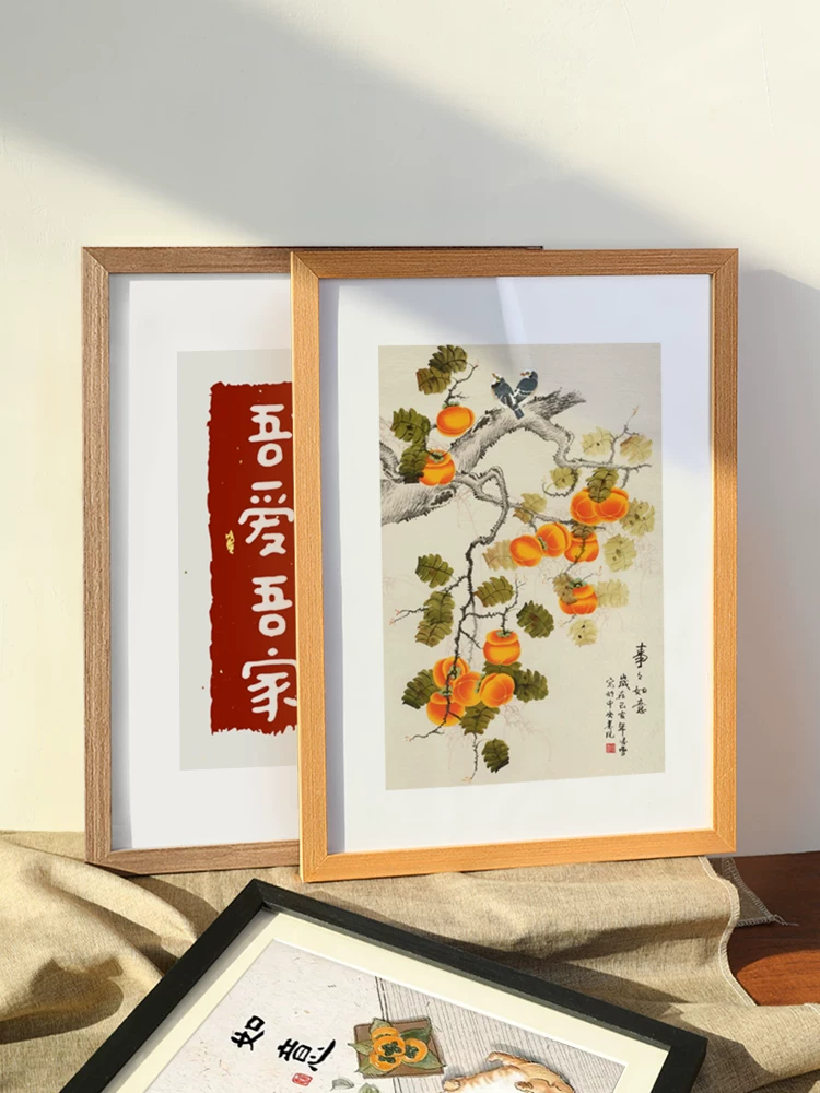 Фото frame из натурального дерева, настенный держатель, головоломка, постер