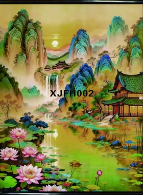 定制仙家堂口山水画堂单暗堂口风景画风水画仙堂背景东北供奉挂画
