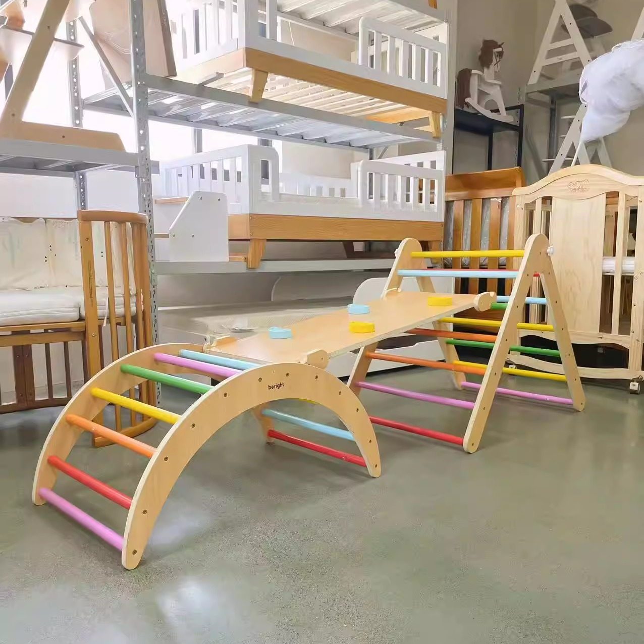 出口环保实木儿童攀爬架床幼儿室内感统训练宝宝玩具家用滑梯摇摇,住宅家具,玩具椅（原婴童）,淘宝优惠券,粉丝福利购,淘宝优惠卷