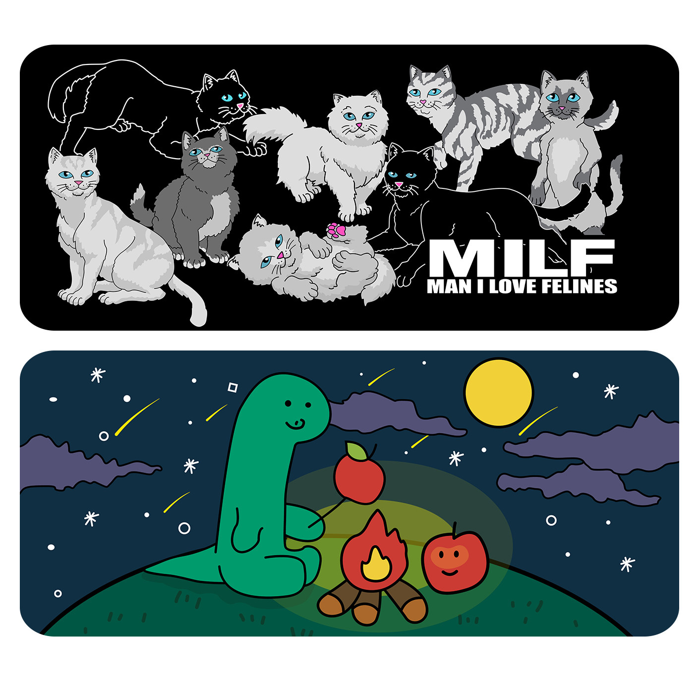 小恐龙鼠标垫超大可爱卡通女生大号加厚书桌垫办公书桌垫电脑桌垫