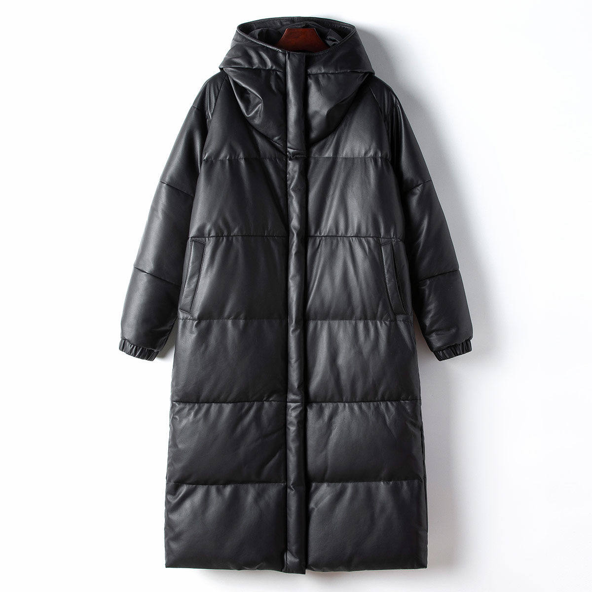 憨厚皇后2025真皮绵羊皮皮羽绒服女春季新款过膝连帽保暖鹅绒外套,女装/女士精品,羽绒服,淘宝优惠券,粉丝福利购,淘宝优惠卷