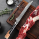 专业大马士革钢剔骨刀 锋利去骨分割屠宰专业刀具 高级厨师鱼生刀
