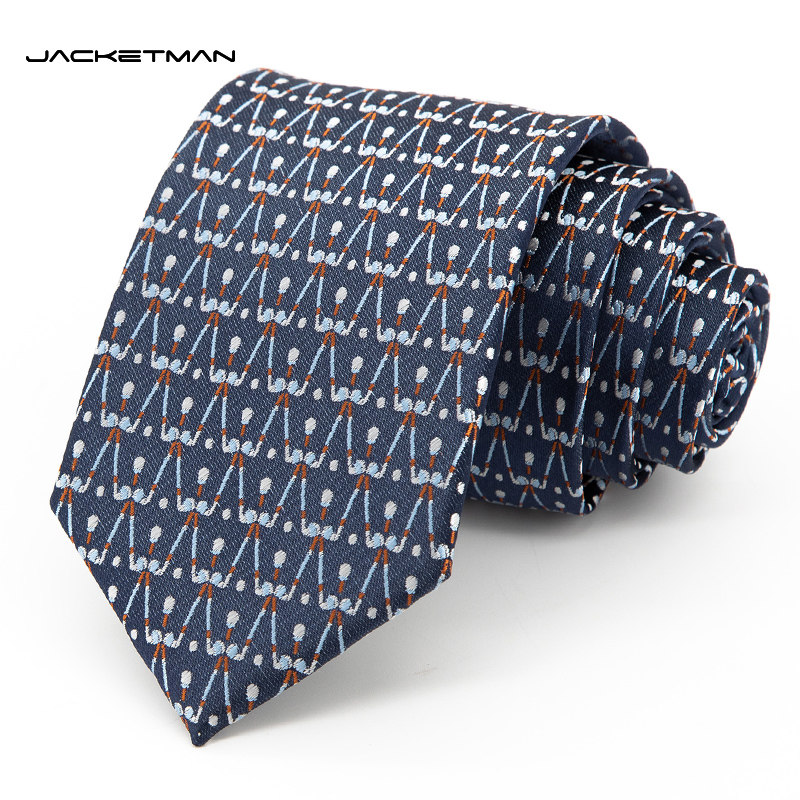Jacketman领带男韩版蓝色个性高尔夫球复古职业正装商务宽版8cm款,服饰配件/皮带/帽子/围巾,领带,淘宝优惠券,粉丝福利购,淘宝优惠卷