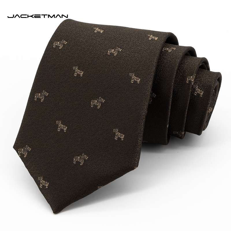 Jacketman可爱小斑马手打领带