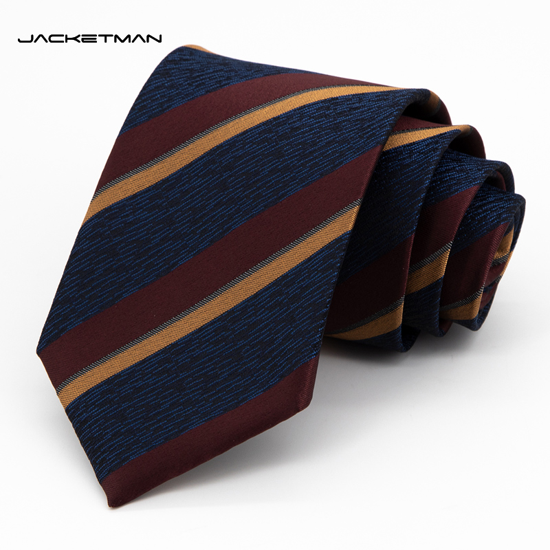 Jacketman蓝色商务职业正装领带