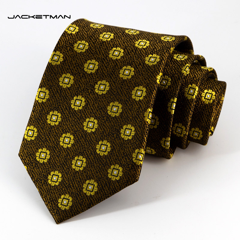 Jacketman领带男韩版姜黄色商务职业正装几何时尚个性8cm宽礼盒款,服饰配件/皮带/帽子/围巾,领带,淘宝优惠券,粉丝福利购,淘宝优惠卷