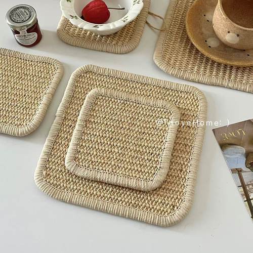 日式天然剑麻防烫隔热锅垫杯垫