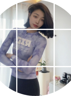 薰衣草三色摆织带款春秋款骑行服