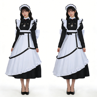 以死亡游戏为生cos服幽鬼女仆黑糖二次元cosplay女装大佬连衣裙