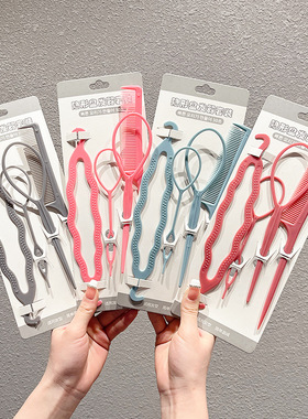 儿童编发神器头饰女童公主小皮筋拉发针可爱宝宝扎头发盘发器发饰