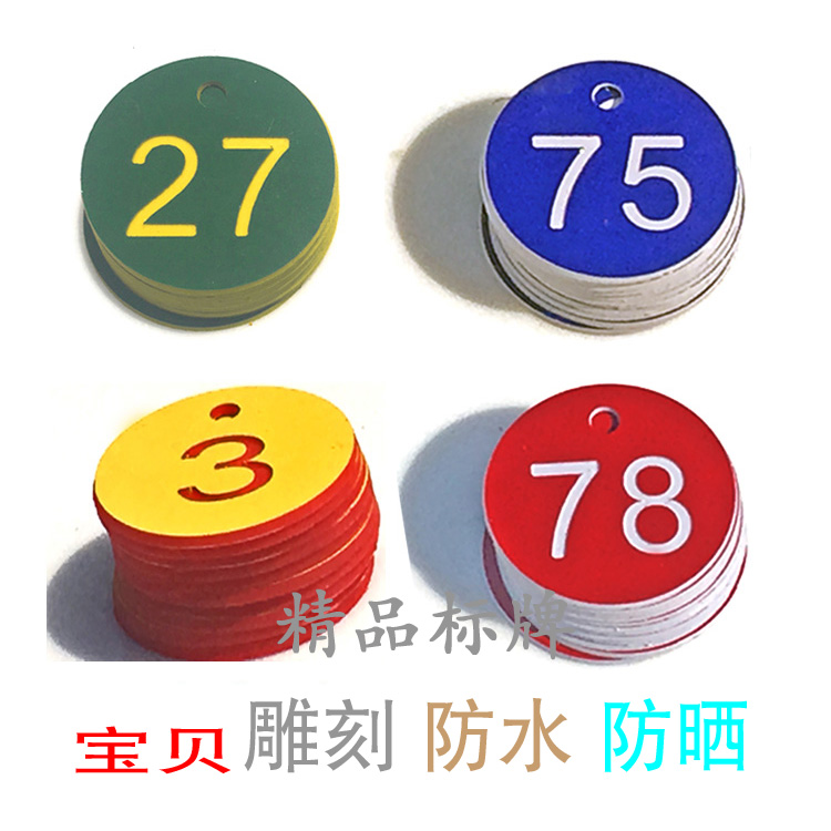 号码牌数字麻辣烫叫号牌