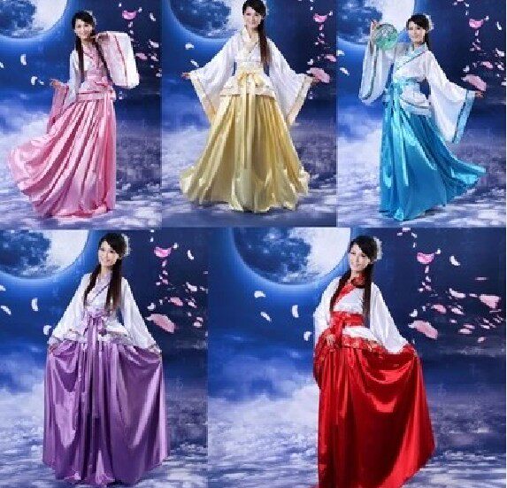 清仓处理古装仙女装汉服女襦裙唐装贵妃小姐曲裾影楼写真表演出服