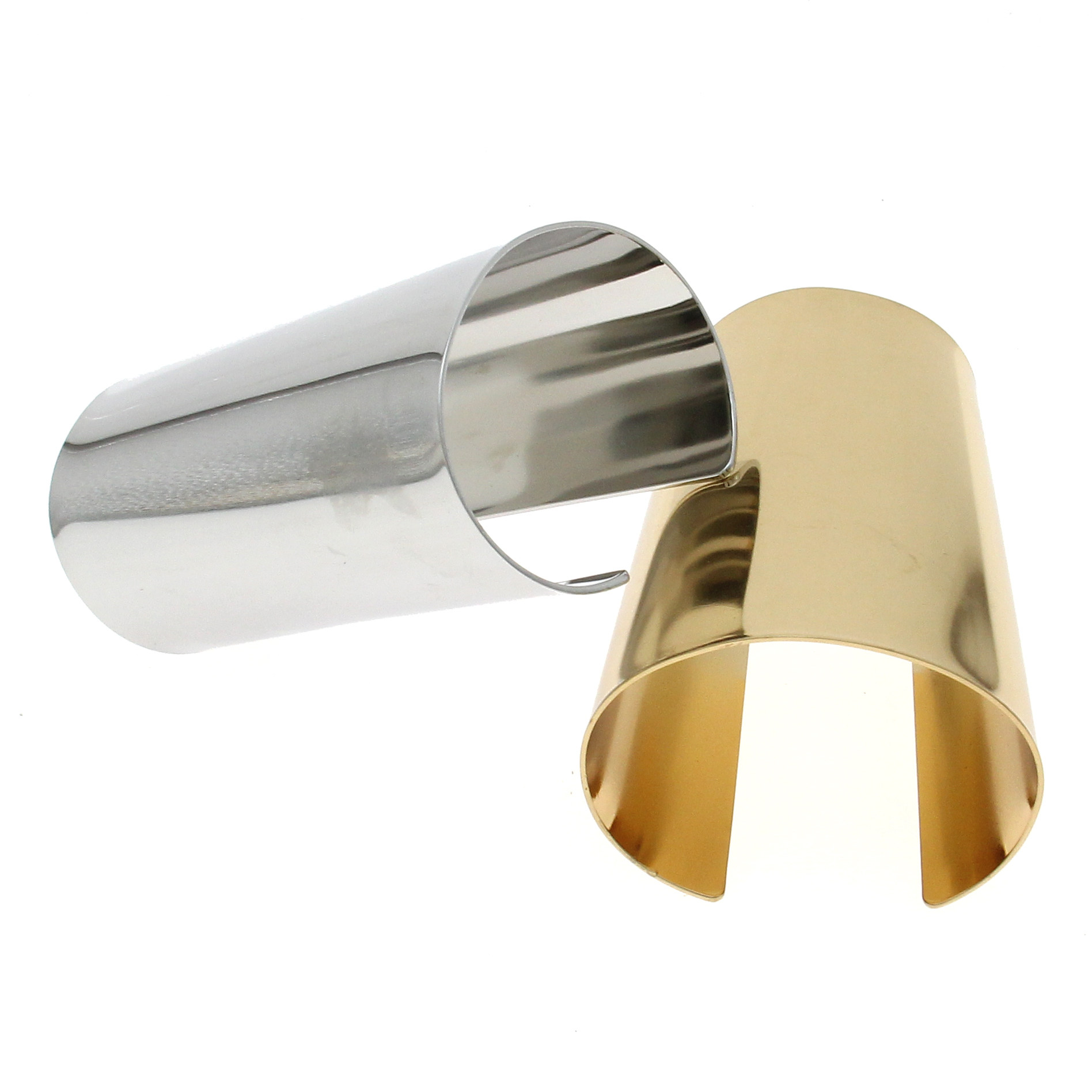 欧美夸张时尚百搭手镯女 金色光面宽版手镯手环酒吧舞台配饰