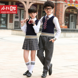 2023秋季童装新款长袖套装学生服男童女童英伦学院风校服班服
