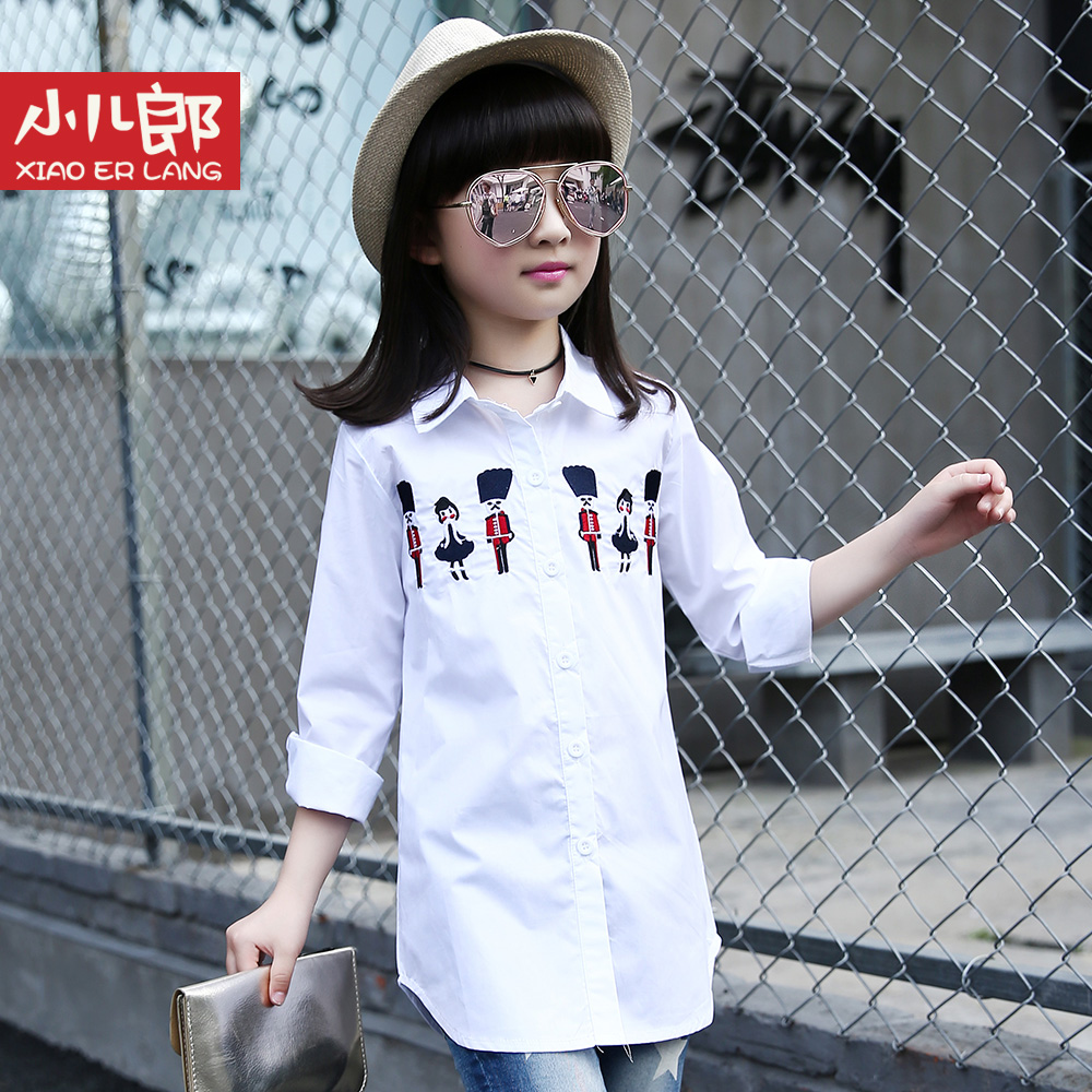 Chemise fille à manche longue - Ref 2085220 Image 1