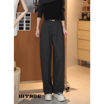 【千鸟格裤】MTANG蜜糖女士新款休闲舒适千鸟格裤子472