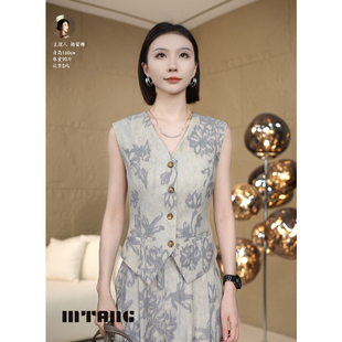 【青花瓷】MTANG蜜糖女士新款上衣马甲300
