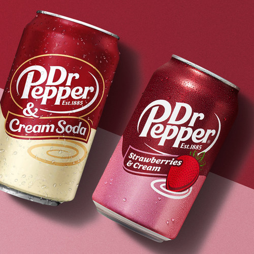 美国胡椒博士草莓奶油味汽水SODA