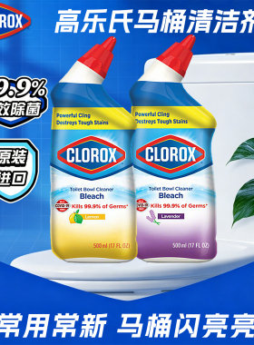 进口clorox高乐氏马桶清洁剂除垢厕所洁厕灵液去污去异味500ml