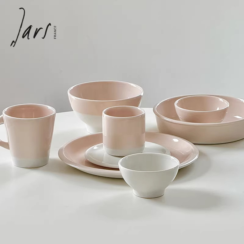 法国进口Jars Cantine餐具盘子碗套装陶瓷西餐盘深盘圆盘菜盘小碗