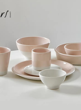 法国进口Jars Cantine餐具盘子碗套装陶瓷西餐盘深盘圆盘菜盘小碗