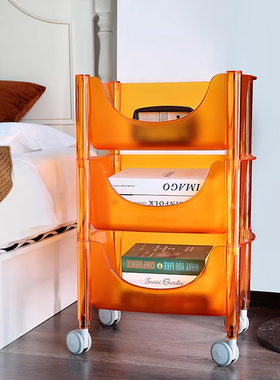 guzzini意大利厨房置物架小推车落地多层可移动果蔬菜篮收纳架子