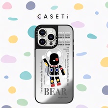 C家CASETI联名暴力熊适用苹果iPhone16promax手机壳15plus明星同款14防摔13全包12保护套MagSafe镜面磁吸女款