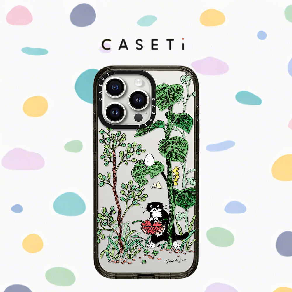 C家CASETI联名小黑猫亚克力适用苹果iPhone16promax手机壳15plus明星同款14防摔13全包12保护套MagSafe磁吸女