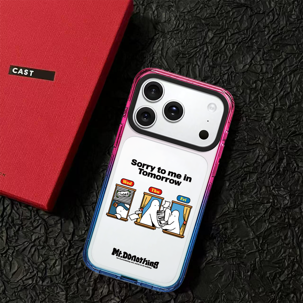 C家ASET联名大白先生适用苹果iPhone17pro手机壳15plus高级感14防摔17air/16promax保护套MagSafe磁吸棉花糖