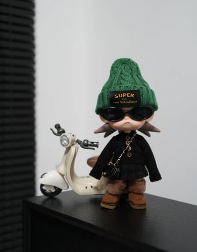 zisga嘎子姐娃衣1/8分可动人偶拽酷娃衣鞋子毛绒套装帽子墨镜