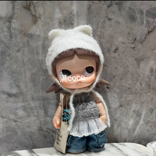 Zsiga仅娃衣可爱毛衣套装嘎子姐帽子毛绒秋冬穿搭1/8玩偶牛仔裤