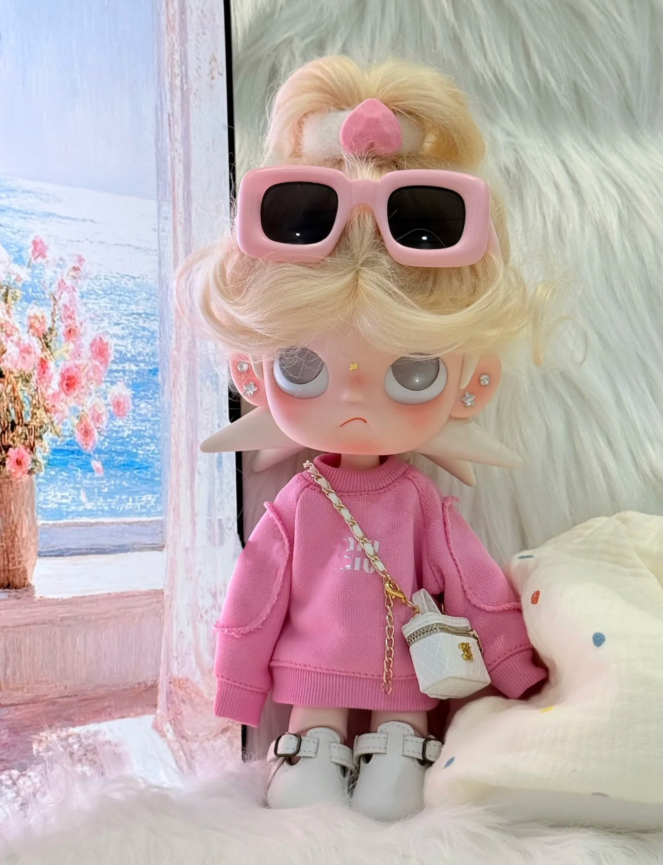 zsiga娃衣1/8玩偶衣服粉色卫衣套装嘎子姐穿搭姜饼人小香包眼镜,模玩/动漫/周边/娃圈三坑/桌游,棉花娃娃/毛绒玩具娃衣,淘宝优惠券,粉丝福利购,淘宝优惠卷