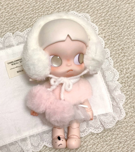 粉色毛绒套装zsiga娃衣1/8玩偶衣服嘎子姐毛绒耳罩公主穿搭姜饼人