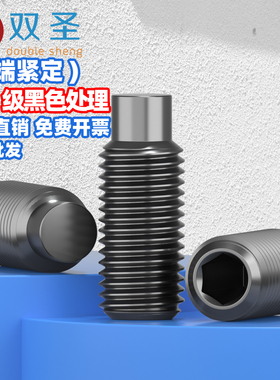 M3M4M5M6M8M10 高强度12.9级内六角凸端紧定螺钉/基米螺丝/机米