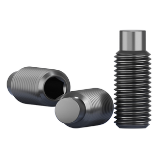 高强度12.9级内六角凸端紧定螺钉/基米螺丝/机米 M3M4M5M6M8M10