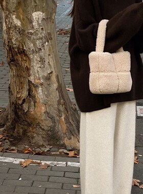 适用法国Rixo Rane 巨气质慵懒垂感毛呢针织阔腿V裤女秋冬软糯