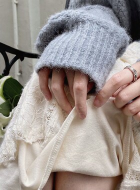 适用法国Rixo Rane百搭推荐法式蕾丝加绒半身裙高V腰a字包臀长