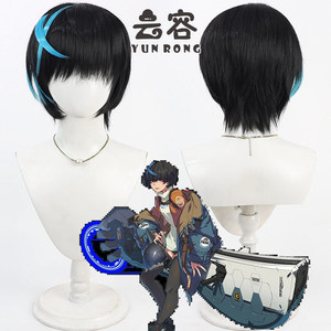 云容 罪恶装备斗争 双重指标男主 优妮卡cos假发UNIKA黑色
