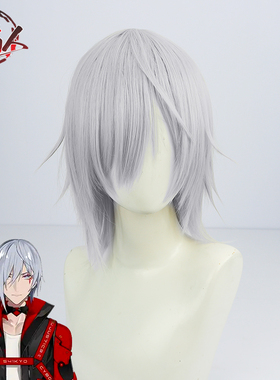 【云容】vtuber彩虹社虚拟主播Fulgur Ovid仿真头皮cos假发灰蓝